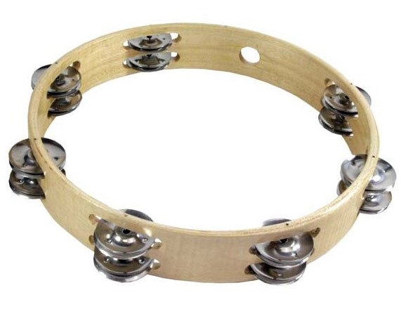 30cm Wooden Tambourine