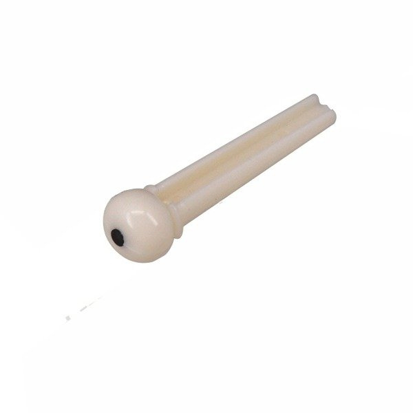 Acoustic guitar bridge pin, white, 1 piece