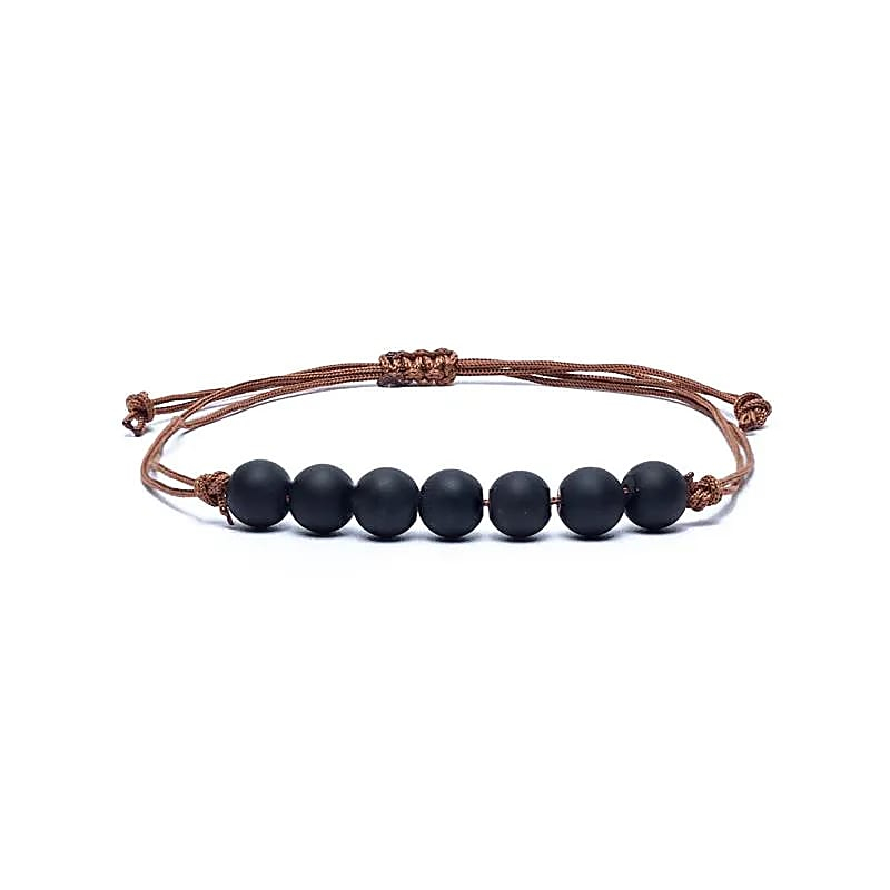 Adjustable Obsidian Bracelet