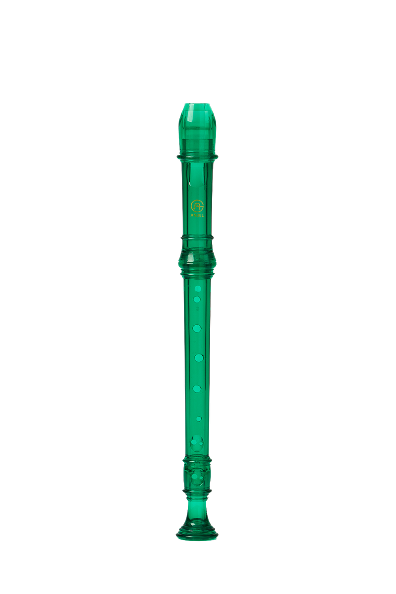 Angel ASRG-300T-EG Soprano Recorder Three-Piece Emerald