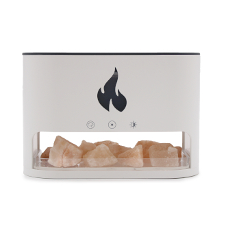 Aroma Diffuser - Himalayan Salt Container - Flame Effect
