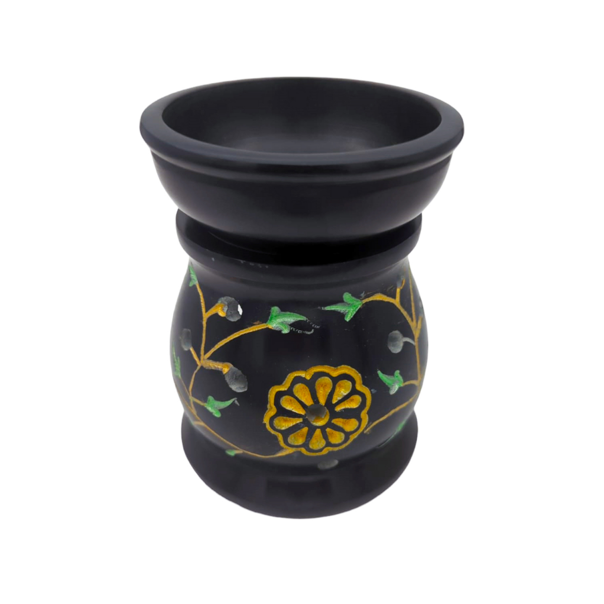 Aroma Lamp - Mastencova - Flowers, Black 10x8cm