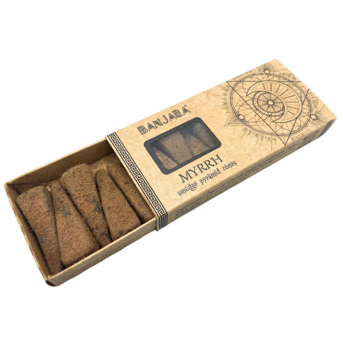 BANJARA Heating Pyramid Cones - Myrrh