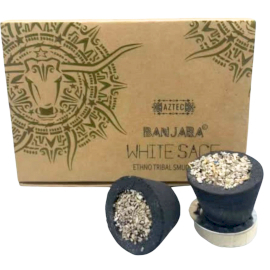 Banjara Resin Cups - White Sage, pack of 6