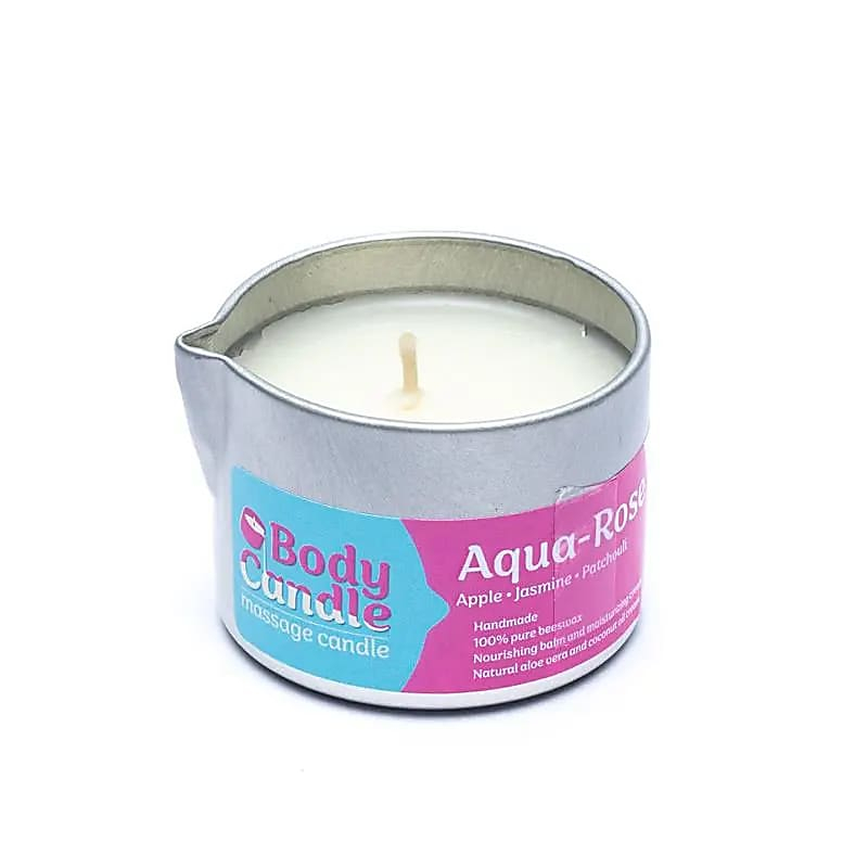 Bee Wax Massage Candle - Aqua Rose, 50 ml