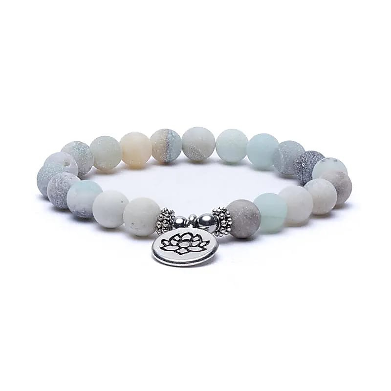 Bracelet - Amazonite, Lotus