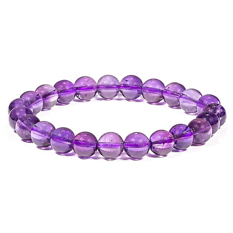 Bracelet - Amethyst, Stretchy