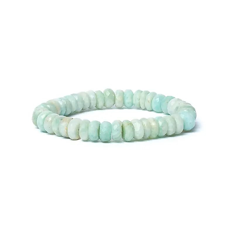 Bracelet - Faceted Amazonite AA quality, 8mm