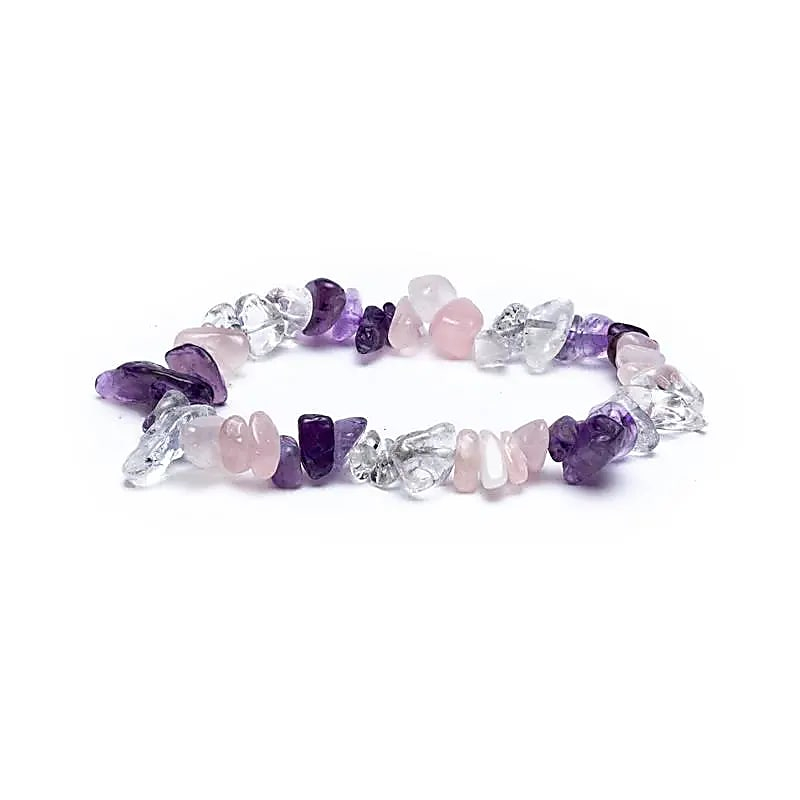 Bracelet - Golden Triangle - Small Pieces, Elastic