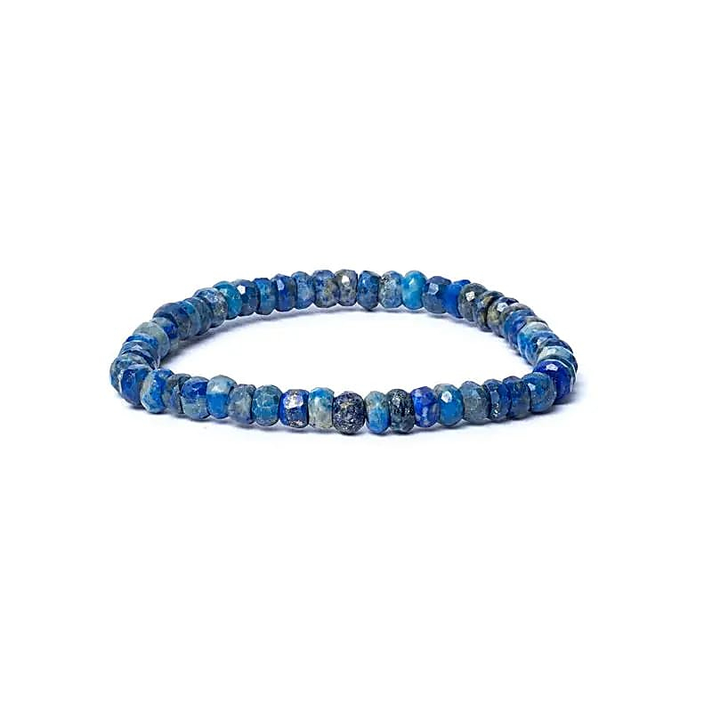 Bracelet - Lapis Lazuli Faceted AA Quality, 6mm