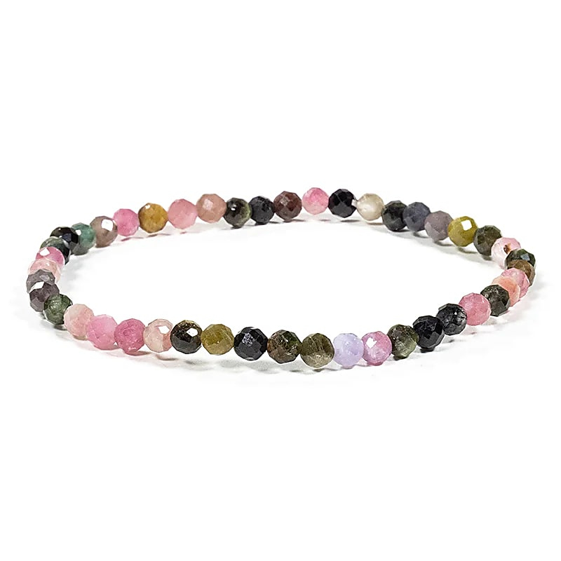 Bracelet - Multicolored Tourmaline, Elastic