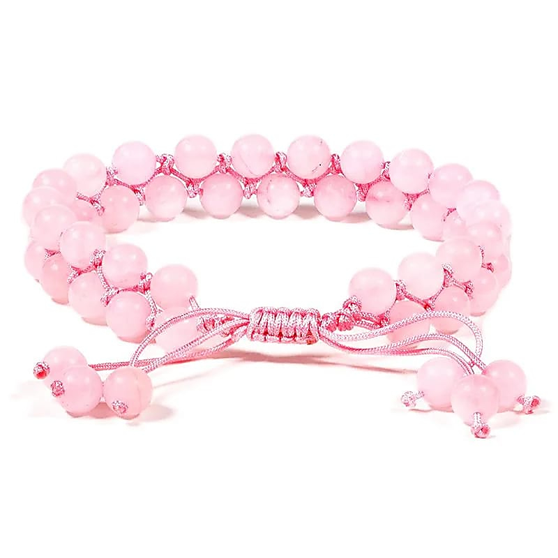 Bracelet - Rose Quartz, Double Row