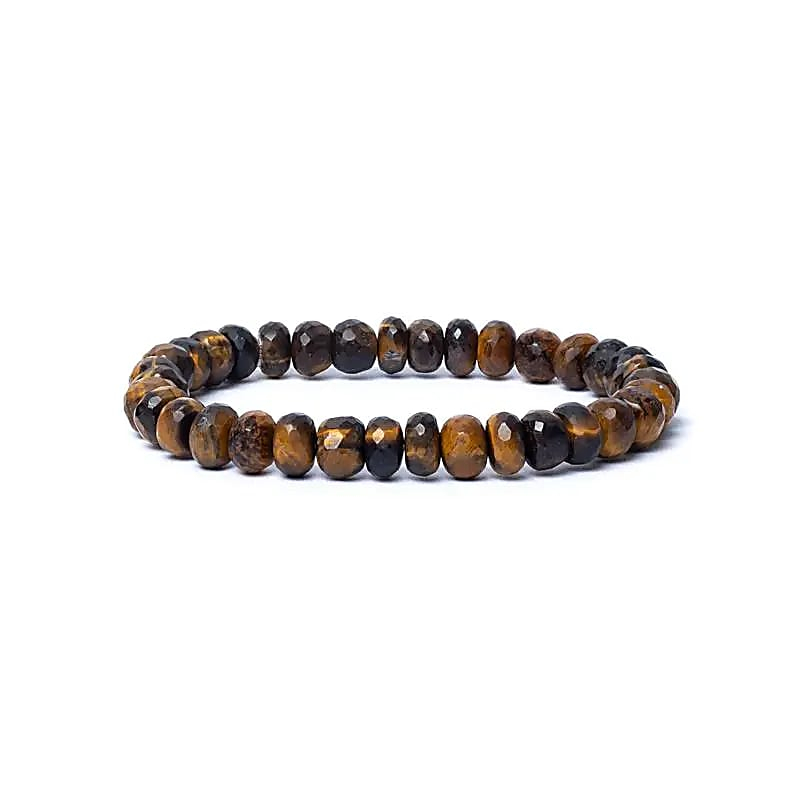 Bracelet - Tiger Eye Faceted AA Quality, 8mm