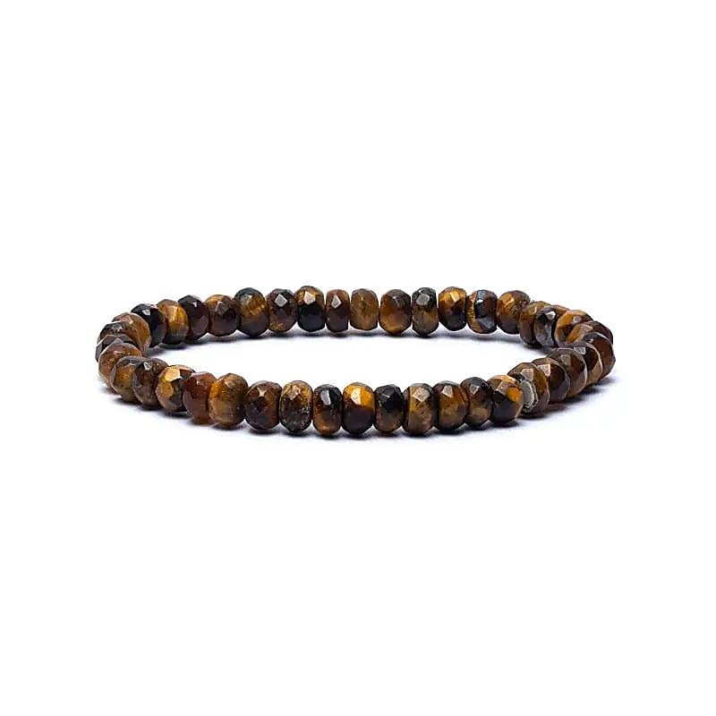 Bracelet - Tiger's Eye Faceted AA Quality, 6mm