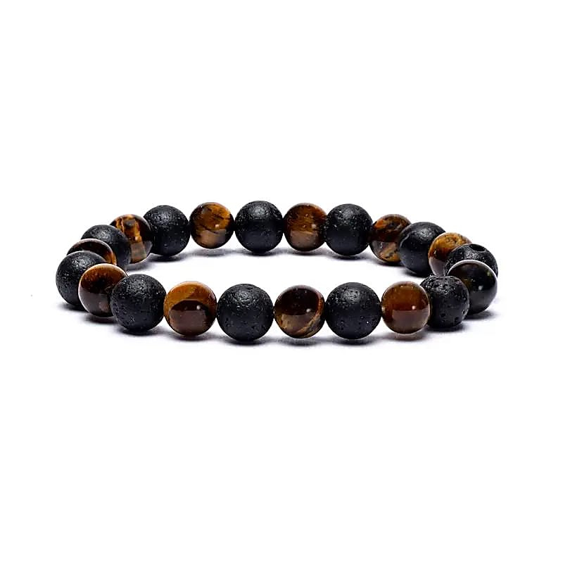 Bracelet - Tiger's Eye / Lava Stone