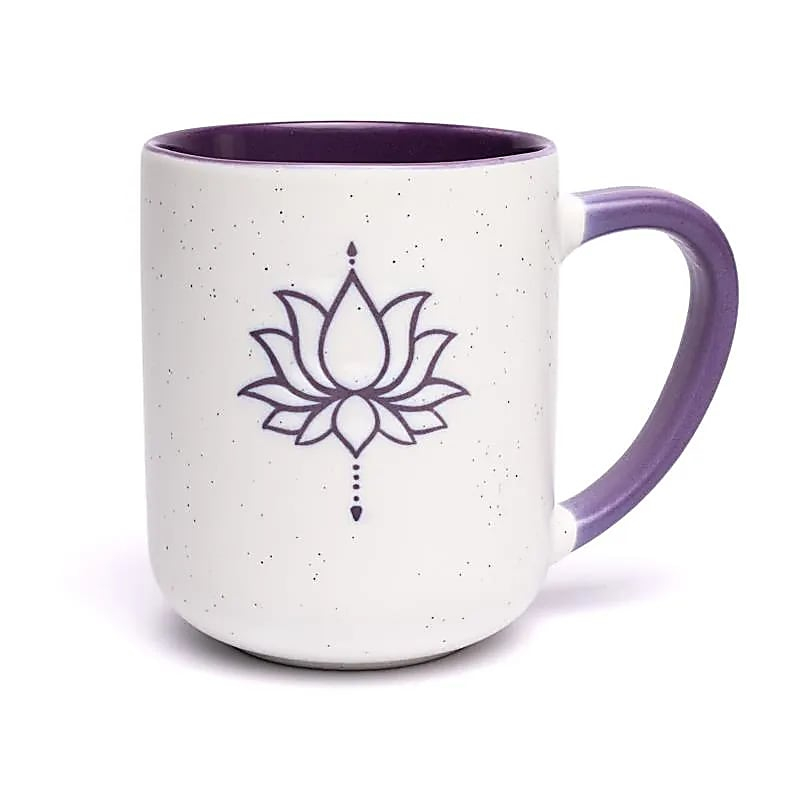 Ceramic Mug - Purple Lotus, 400 ml