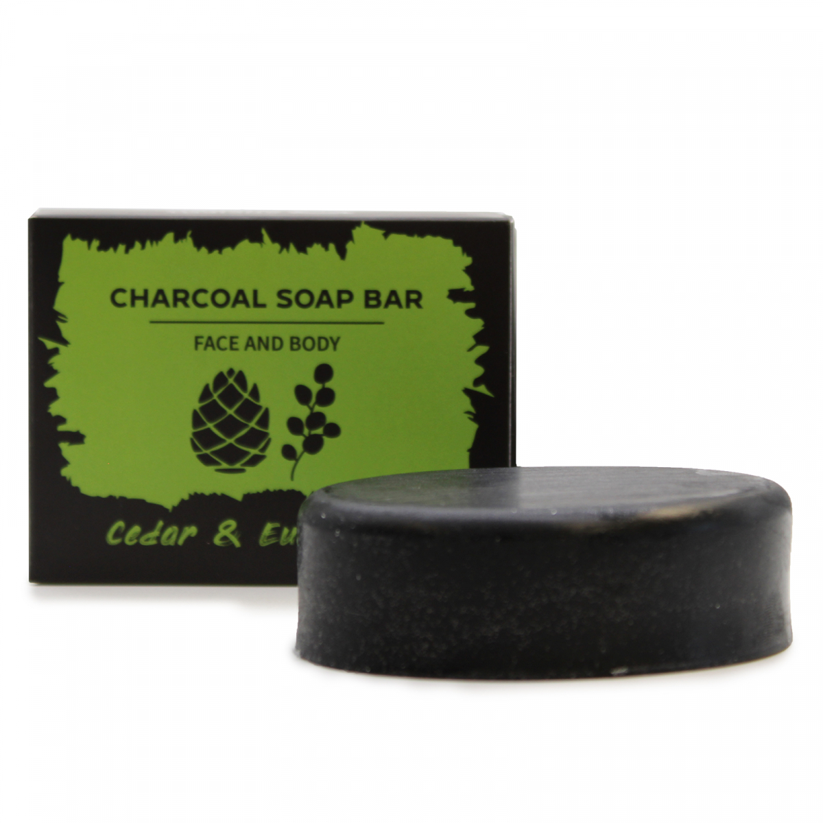 Charcoal Activated Soap - Eucalyptus and Cedarwood