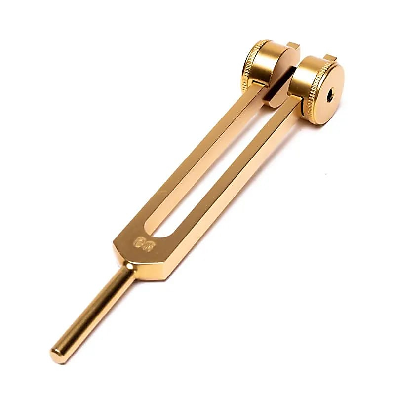 Cosmic Ohm 136.10 Hz Tuning Fork - Gold, without weight 11 cm