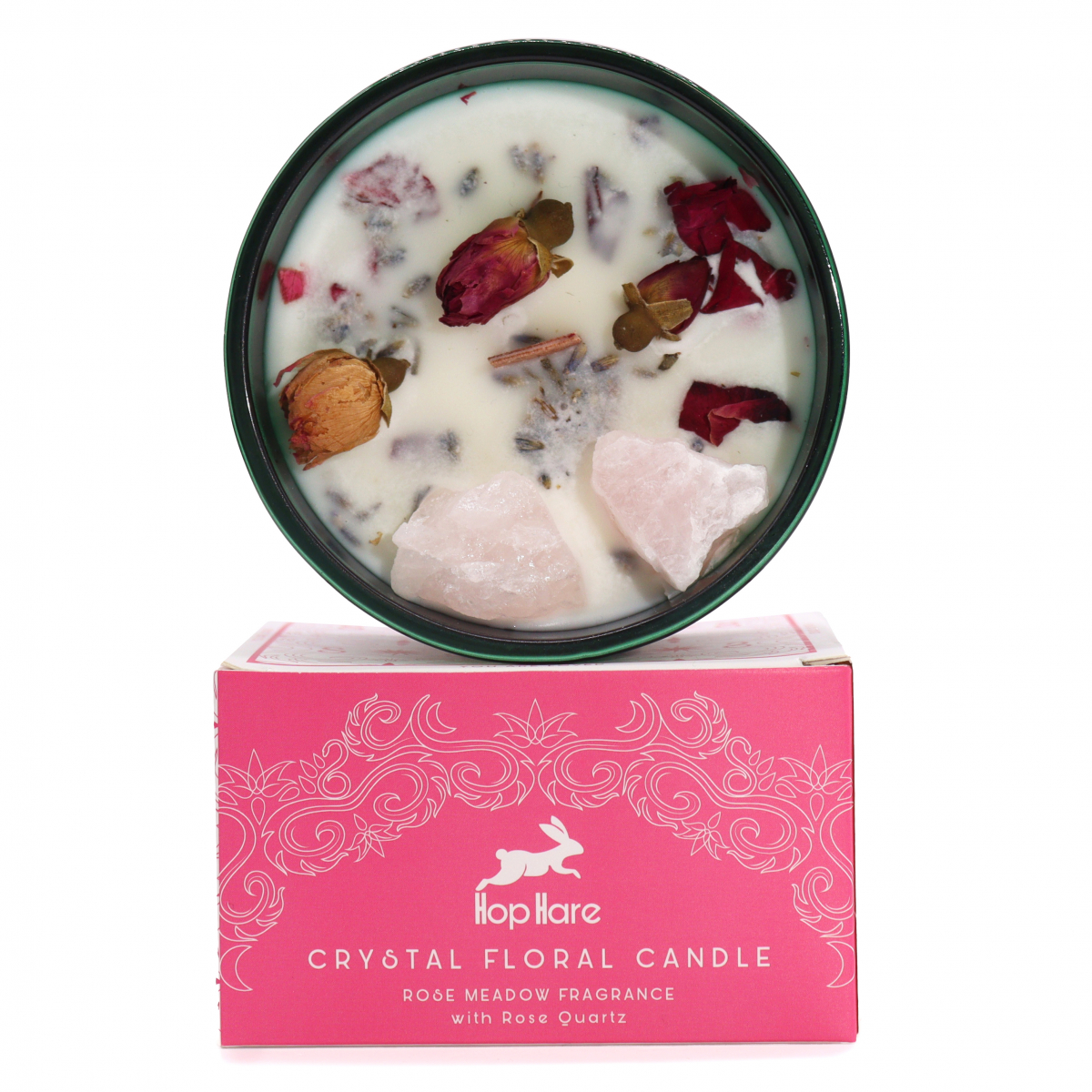 Crystal Rose Candle - Lovers
