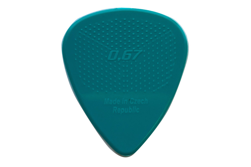 D-Grip 351 Pick Turquoise 0.67 mm 1pc Nylon Janicek