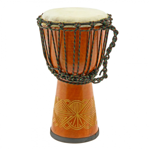 Djembe Bali Beginner Mahogany 50cm with Carving