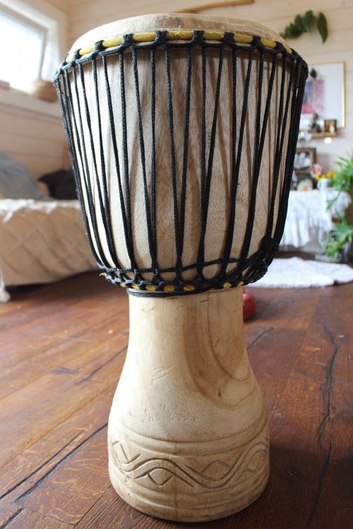 Djembe Ghana Tweneboa height 64-66cm diameter 32.5-34cm