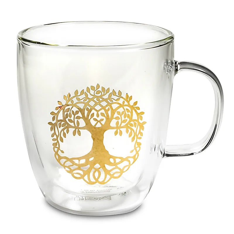 Double-Walled Tea Cup - Tree of Life, 400 ml