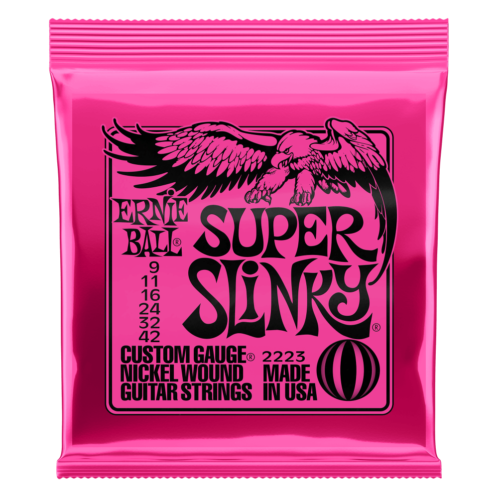 Ernie Ball 2223 Super Slinky - electric guitar strings 9–42