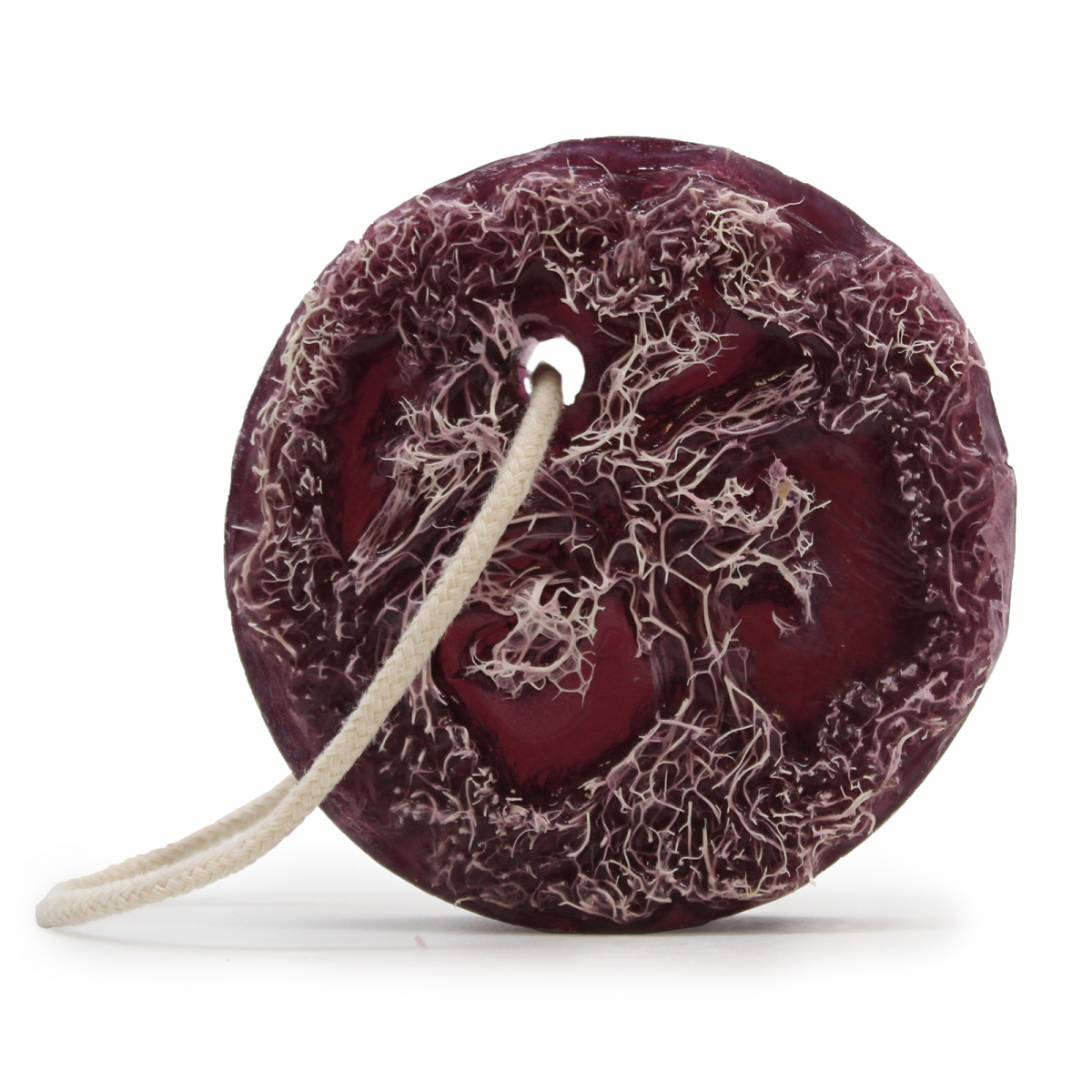 Exfoliating Soap with Loofah - Grape