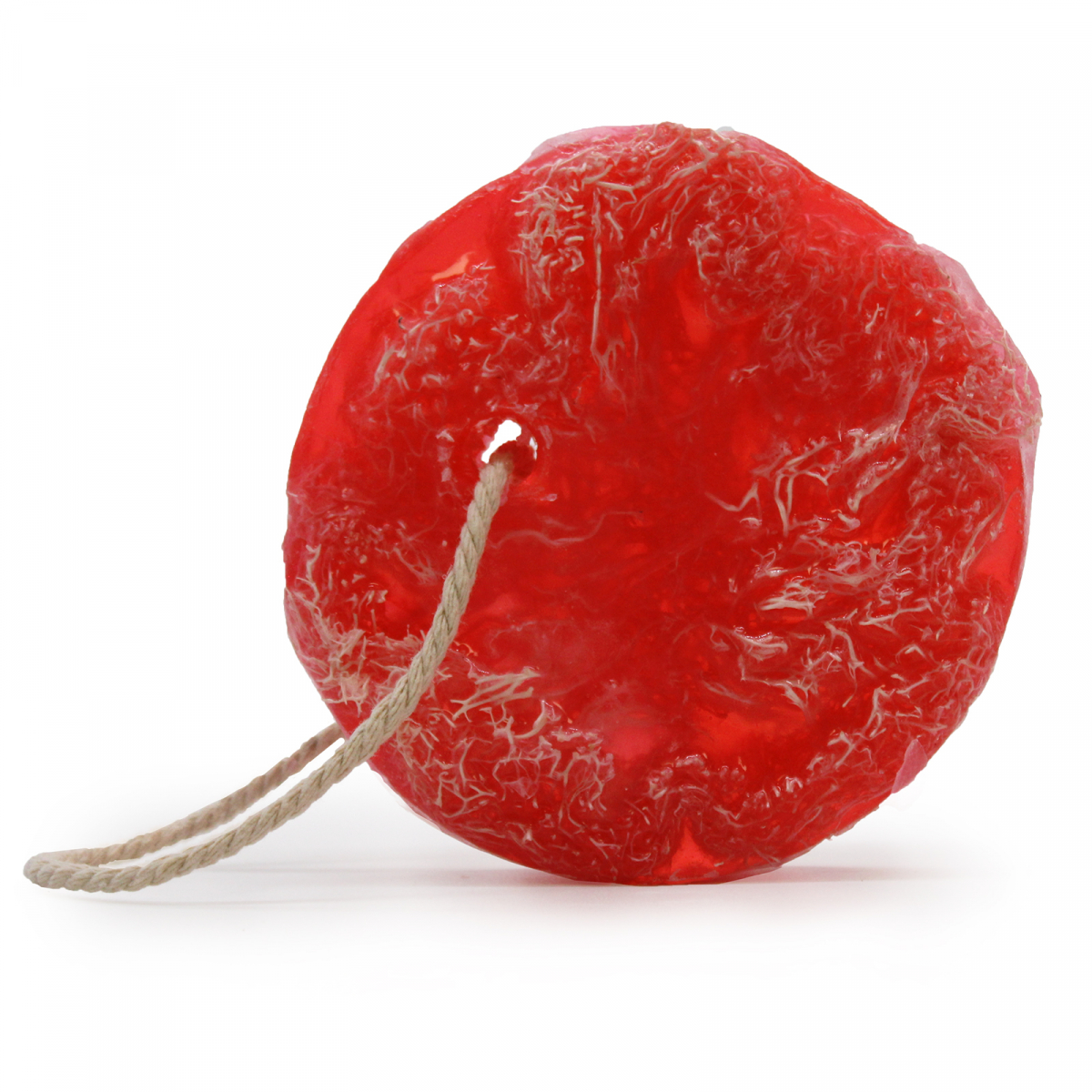 Exfoliating Soap with Loofah - Strawberry and Guava