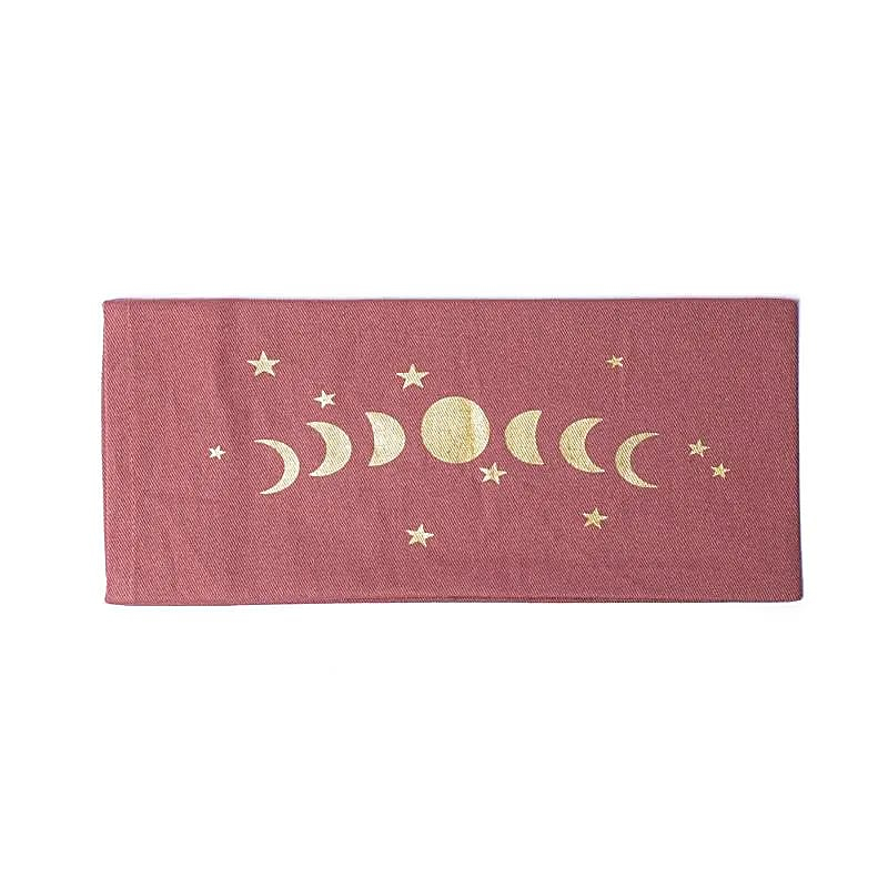 Eye Pillow Case - Moon Phases, Organic Cotton (GOTS), 23.5 × 10 cm