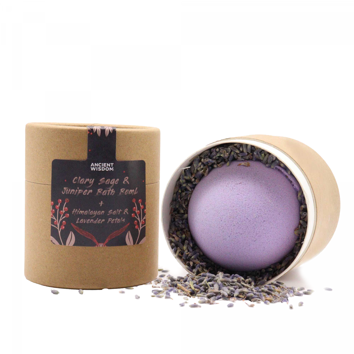 Fizzing Bomb Sage and Juniper, Himalayan Salt, Lavender Flowers