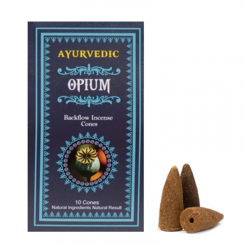 Fragrant Incense Cones AYURVEDIC Flowing Smoke Opium