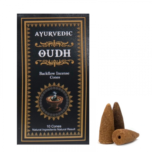 Fragrant smoke flowing AYURVEDIC Oudh cones