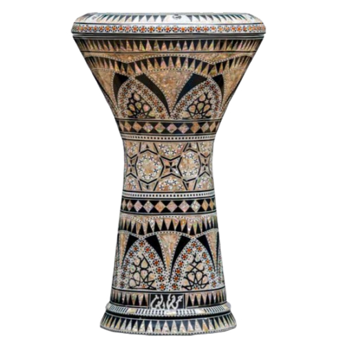 Gawharet EL Fan - Darbuka (Doumbek) Mother of Pearl Arabic Ornaments 8.75