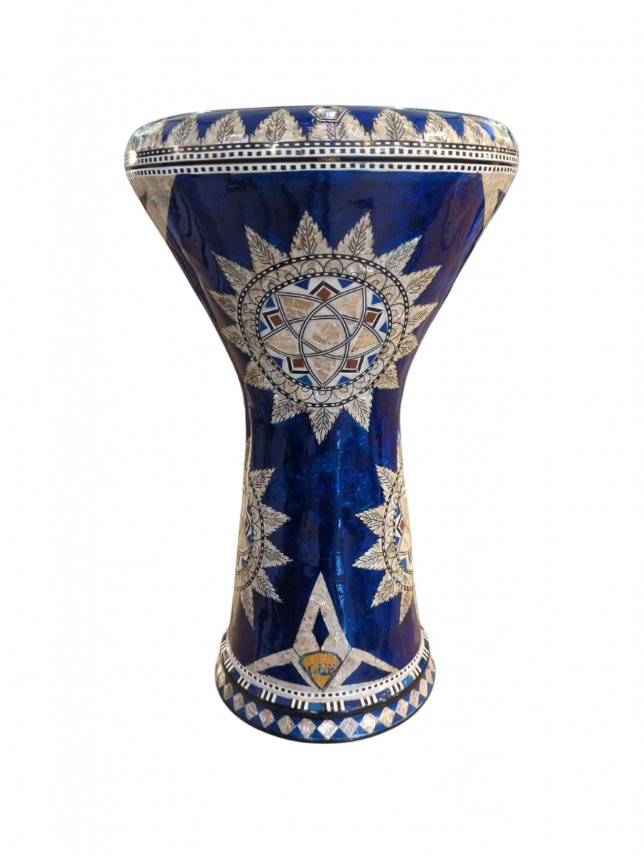 Gawharet EL Fan - Darbuka (Doumbek) Mother of Pearl Blue Heaven 8.75