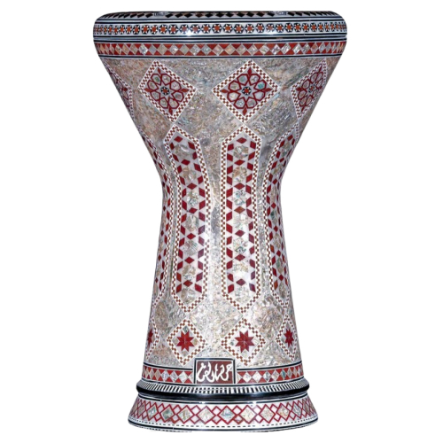Gawharet EL Fan - Darbuka (Doumbek) Soumbaty Mother of Pearl Columns 9x19