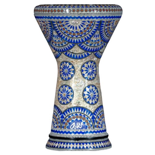 Gawharet EL Fan - Darbuka (Doumbek) Soumbaty Mother of Pearl Garden 9”X19”