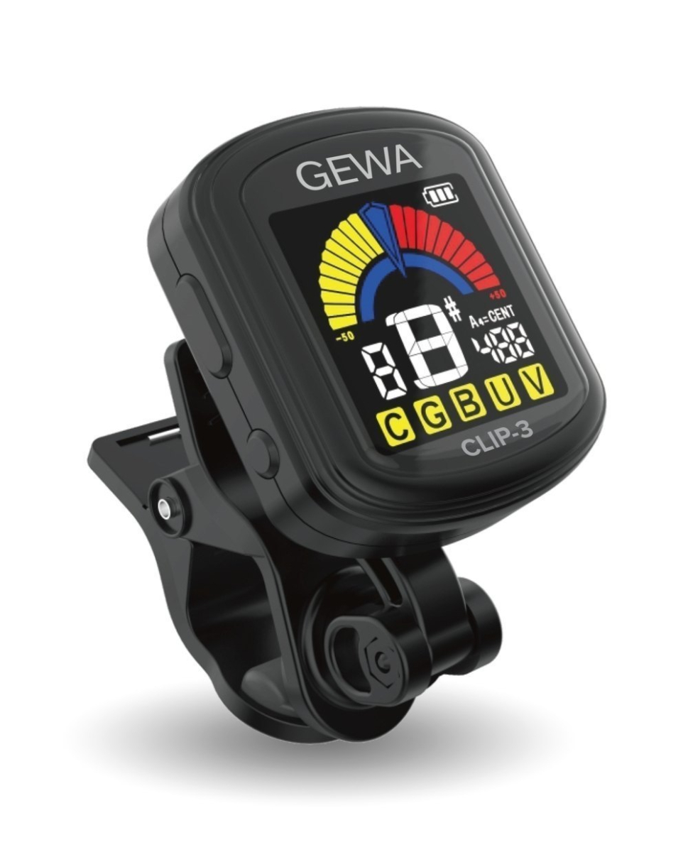 GEWA CLIP-3 rechargeable chromatic clip-on tuner