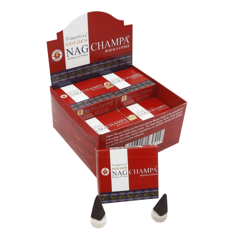 GOLDEN NAG - Champa Scented Masala Cones