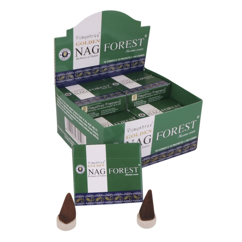 GOLDEN NAG - Forest Scented Masala Incense Cones