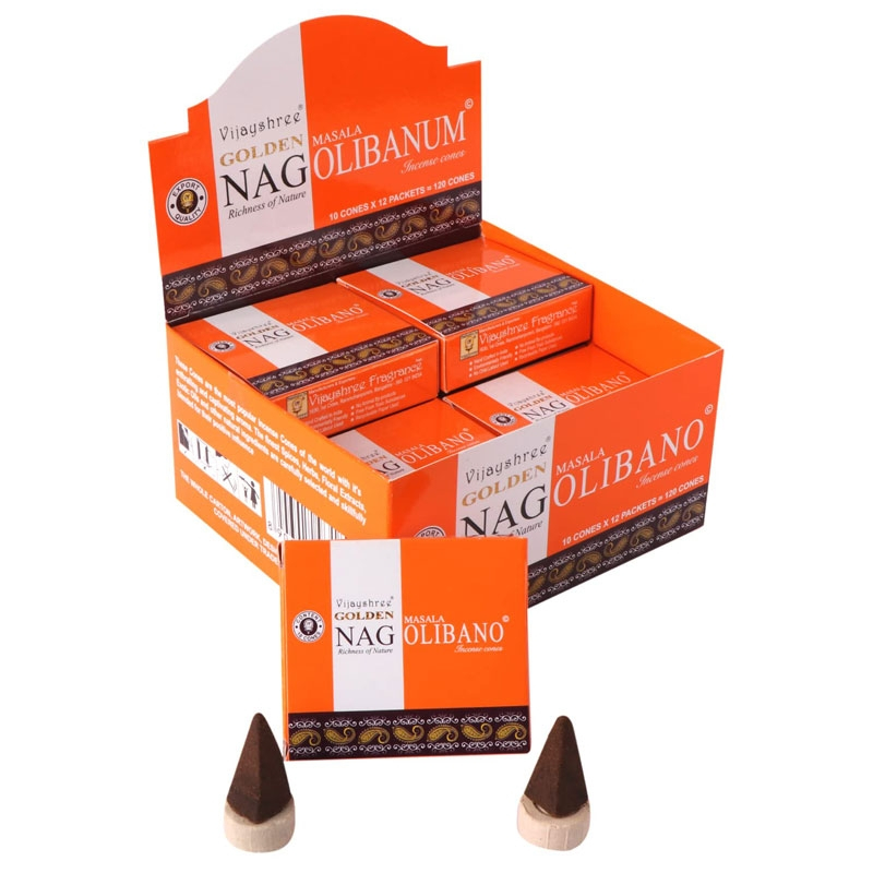 GOLDEN NAG Masala Fragrance Cones - Olibanum
