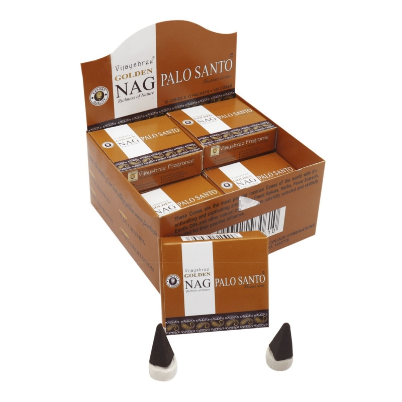 GOLDEN NAG Masala Incense Cones - Palo Santo