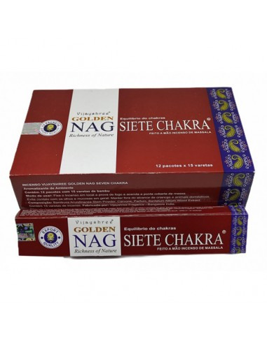 Golden Nag Seven Chakra Incense Sticks