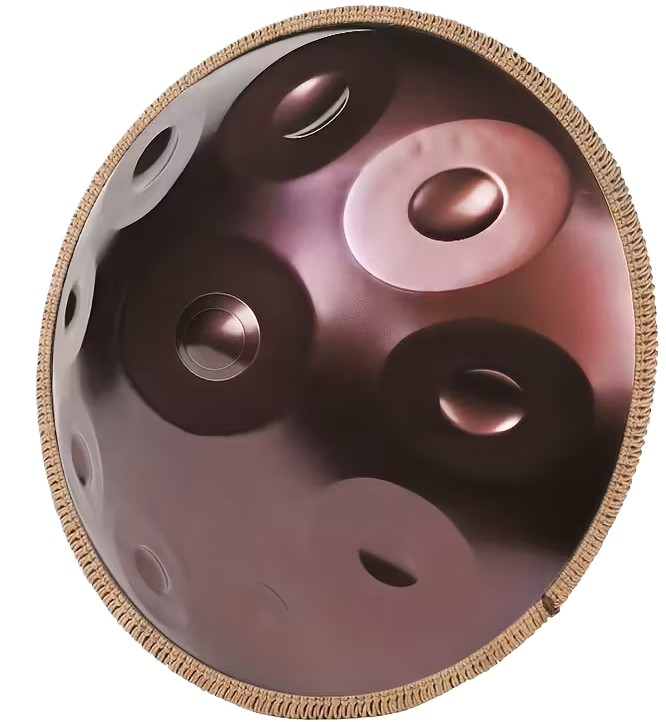Harmona Handpan D Kurd 432 Hz 10 tones 56 cm Reddish Brown