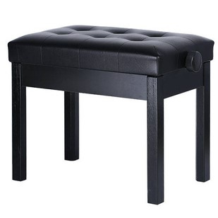 Height-adjustable piano bench KA-LINE BA-212 black