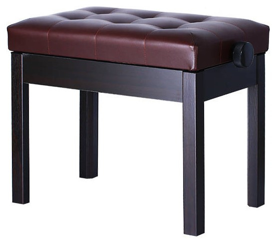 Height-adjustable piano bench KA-LINE BA-212 brown