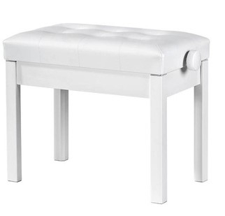 Height-adjustable piano bench KA-LINE BA-212 white