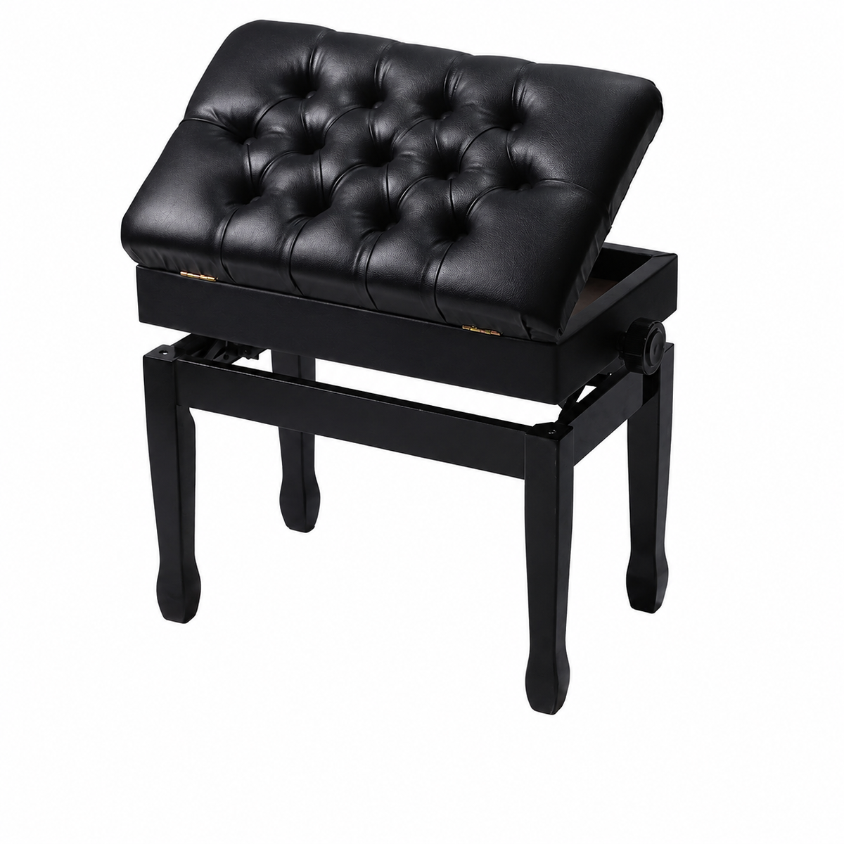 Height-adjustable piano bench KA-LINE PB-1510MB black