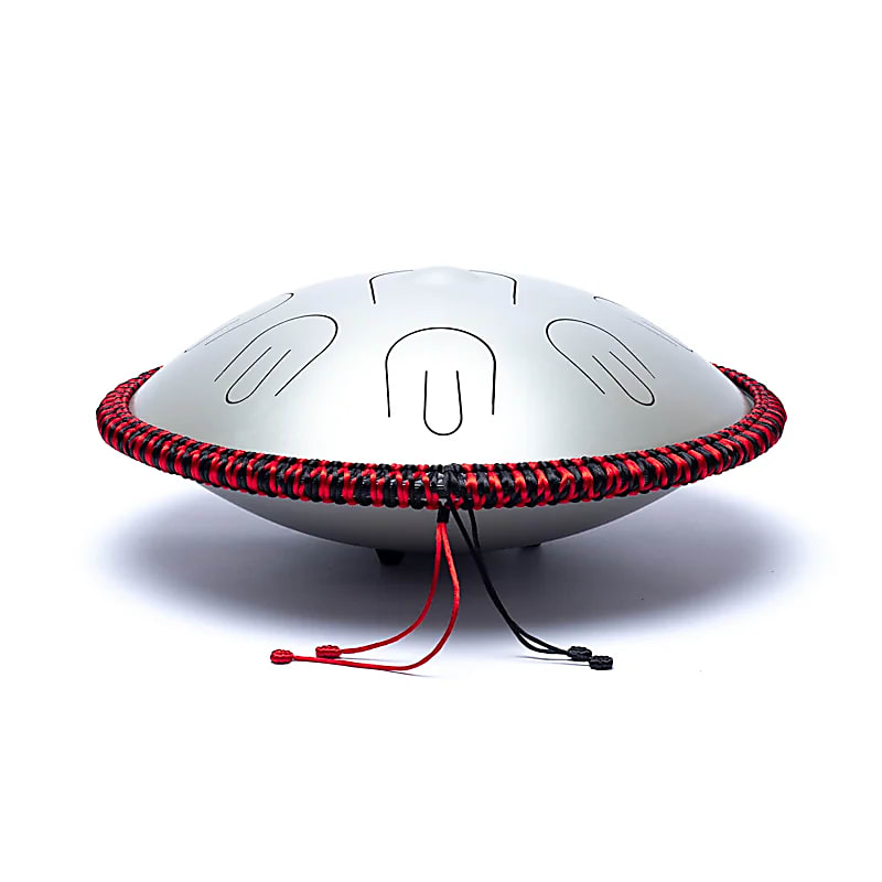 Hluru Hybrid Handpan - Tongue Drum - 9 Tones D Minor (minor) Grey